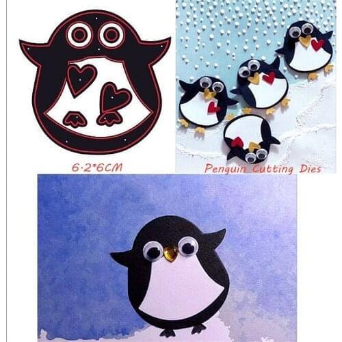 1pcs penguin Animal metal Cutting Dies 2020 Scrapbooking Dies Embossing Stamps and die christmas dies 2020 Card Making stencil