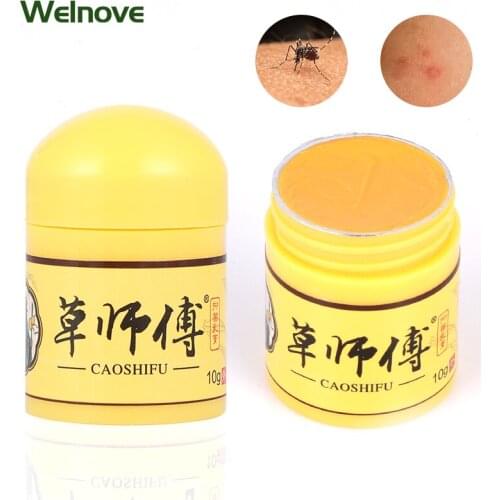 10g/pcs Anti Itch Cream Natural Herbal Extracts Ointment Antipruritic Antibacterial Relieve Itching Summer Skin Care Plaster