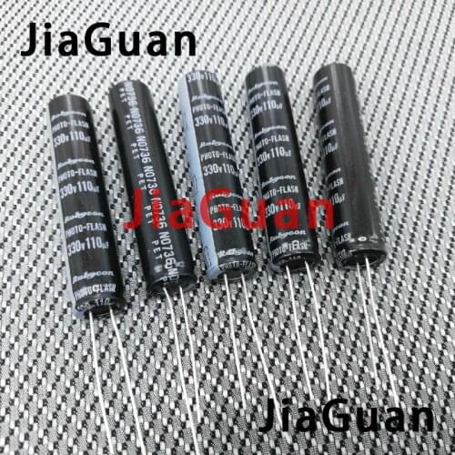 10PCS NEW RUBYCON PHOTO-FLASH 330V110UF 9X46MM Flash Electrolytic Capacitor 110uF/330V FW 330v 110uf