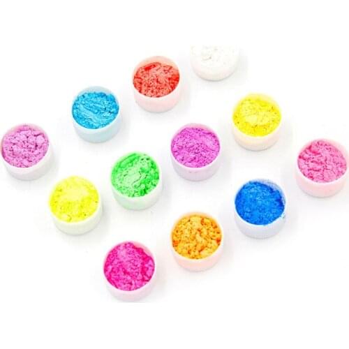 12 Pearlescent powder Epoxy Resin Dye Pearl Pigment Natural Mica Mineral Powder E56C