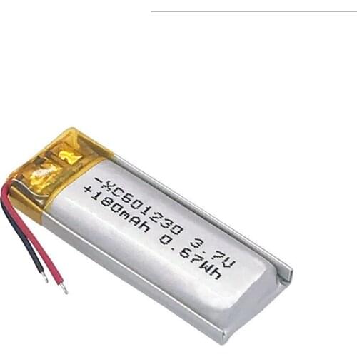 3.7V polymer lithium battery 601230 180MAH MP3 MP4 Bluetooth New hot A clip small toy