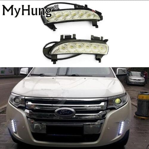 Car lamp LED Daytime Running Light DRL with turn signals For Ford EDGE 2009 2010 2011 2012 2013 2pcs per set