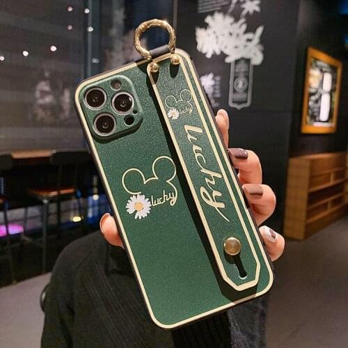 Sumkeymi Soft TPU Silicone Wrist Strap Phone Holder Case For iphone 12 11 7 8 Plus mini Pro Max X XS XR Hand Band Case