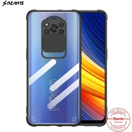 Rzants For Xiaomi POCO X3 NFC POCO X3 Pro Case [Lens Protection] Camera Protect Hybrid Slim Crystal Clear Cover Soft Casing
