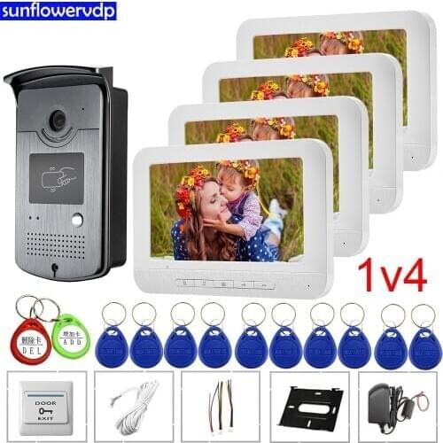 Door Station for Video Intercom Rfid Cards Unlock Camera Door Bell Video Intercom Doorbell With Camera Video Door Phone Intercom