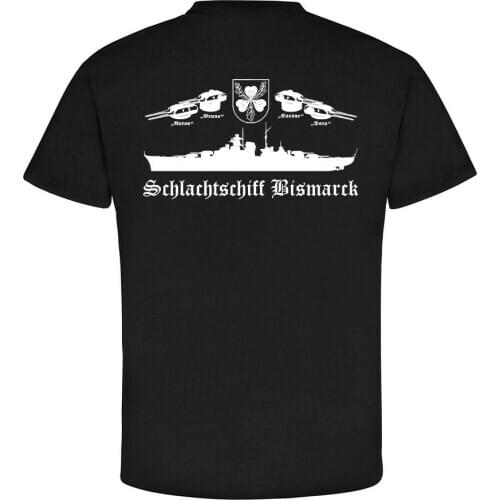 Bismarck Battleship Naval Crest Ship Towers Atlantic T-Shirt. Summer Cotton Short Sleeve O-Neck Mens T Shirt New S-3XL