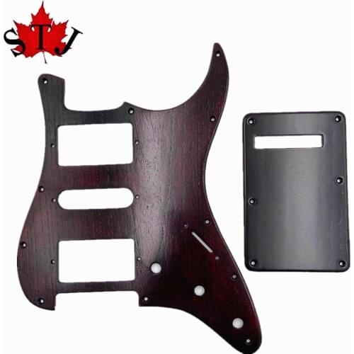 HSH Pickguard & Backplate Ailanthus wood for FD ST Style Guitar