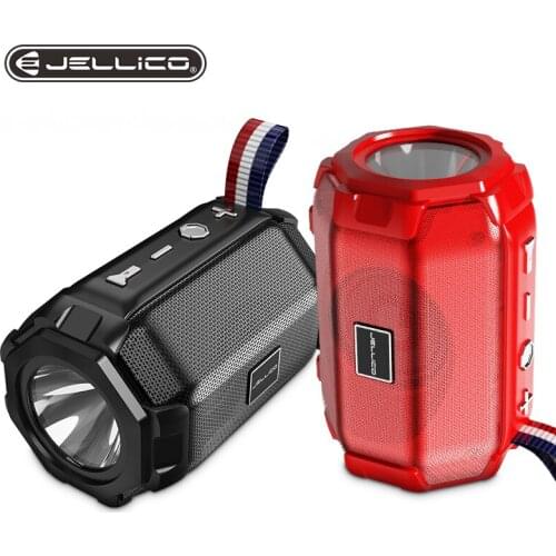 Jellico D3 Bluetooth Music Bass Speaker Waterproof Portable Outdoor Wireless Loudspeaker With Led Flashlight Support TF Card AUX