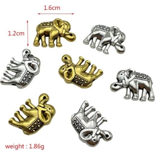 JunKang Zinc Alloy 2 Color Sea Turtle Elephant Spacer Bead DIY Making Bracelet Necklace Jewelry Connector Gasket