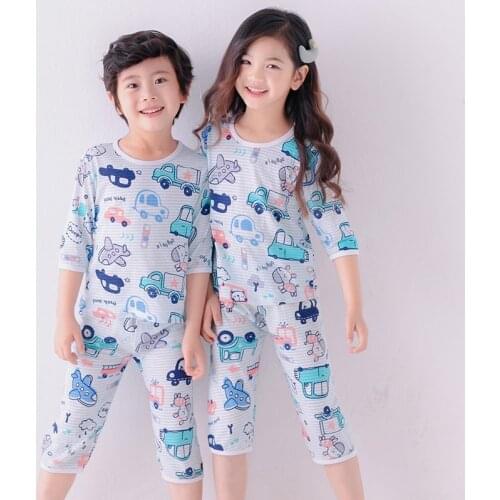 Kids Clothing Set Summer Clothes Little Boys Short Sleeve Suits Baby Girls Comfortable T Shirts + Shorts Two-piece Suit