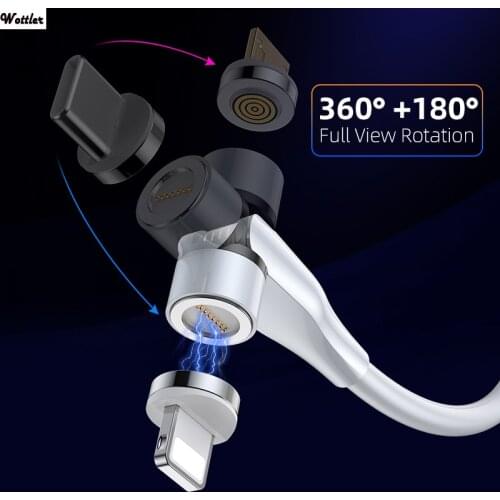 Magnetic Charger For iPhone Magnetic USB Cable for Samsung Huawei Xiaomi Type C Cable Magnetic Cable Micro USB Cable