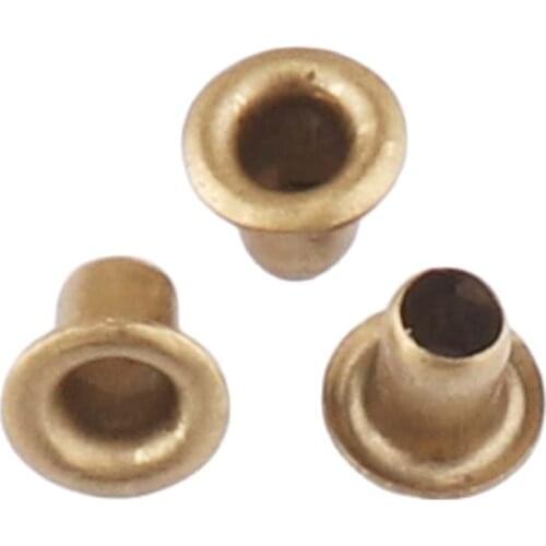 200 sets 5*2*4mm Metal Eyelets With Grommets for Leathercraft DIY Scrapbooking Shoes Belt Cap Bag Tags Clothes Accessories Tools