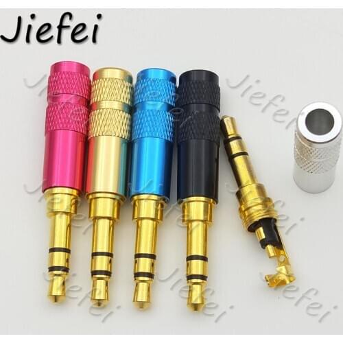Mini 3.5mm stereo Male Repair Headphone Plug Metal Audio Soldering New