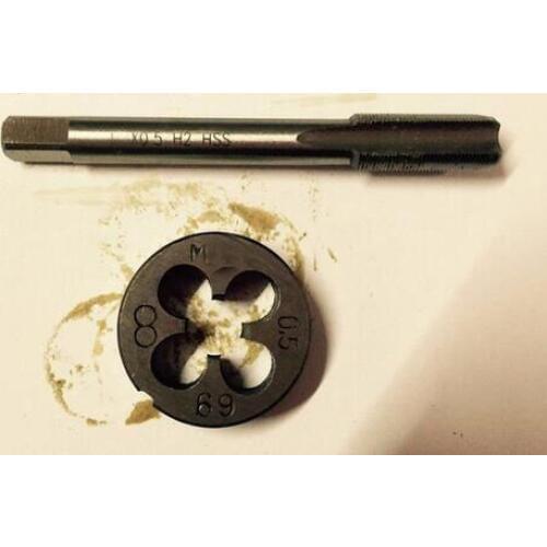 1Set HSS Right Hand Die & Tap Set threading 1/4 " - 20UNC 24UNS 27UNS 28UNF 32UNEF 36UNS 40UNS