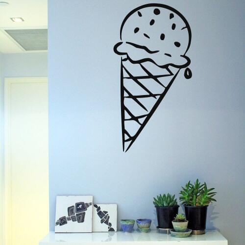 Wall Decals Ice Cream Home Decoration Stickers Poster Vinyl Sticker Art Wall Ornament Kitchen Living Room Decor Pattern Art B134