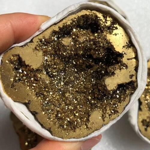 1PC 40-50G Natural Pyrite Clusters, Mineral qQuartz Crystals, Home, Garden, Room Decor And Energy Healing Stones