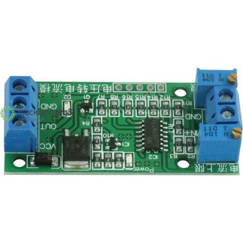 0-5 V to 4-20ma DC 12 V-24 V linear conversion Voltage to signal transmitter module Current adjustable adjustable insulated pote