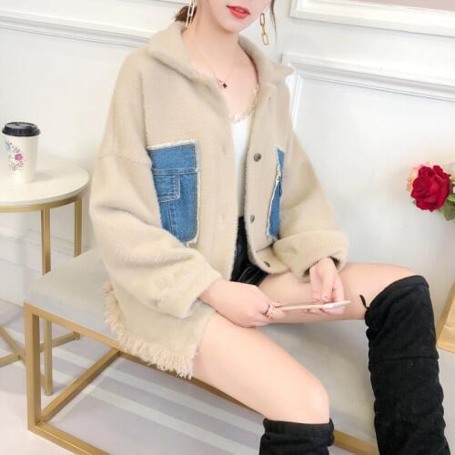 Faux sheepskin coat women winter warm 2018 new arrivals outerwear coats woman winter 2018 fahion sheepskin womens coats DD1724
