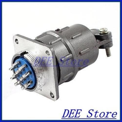 AC 500V/5A 24mm Panel Mounted 12Pin 12P Aviation Plug Connector Joint