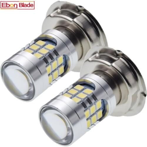 Pair P26S Motorcycle LED Headlight Bulb 6V 12V AC Motobike Headlamp Moto Scooter Moped ATV UTV Light Cafe Racer Lamp White 6000K