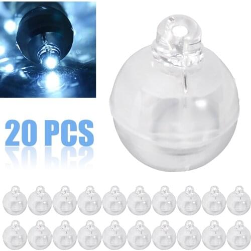 Durable 20Pcs Individual Wireless LED Lights For Childrens Craft Project And Balloons Wedding Cake Decoration