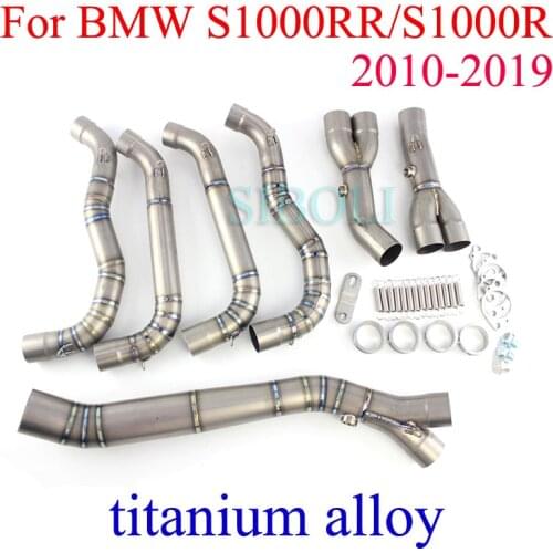 S1000RR S1000R Motorcycle Exhaust 60mm Inlet Titanium Alloy Full Systems 2010 2011 2012 2013 2014 2015 2016 2017 2018 2019