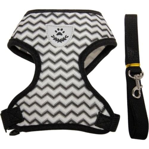 Pet Dog Harness Reflective Adjustable Wavy Chest Strap Breathable Dog Chest Harness Pet Walking Training Supplies Outdoo