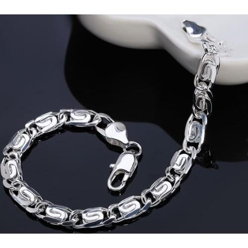 Popular charms creativity vintage chain 925 sterling silver Bracelet for woman fashion fine jewelry Wedding party Holiday gifts