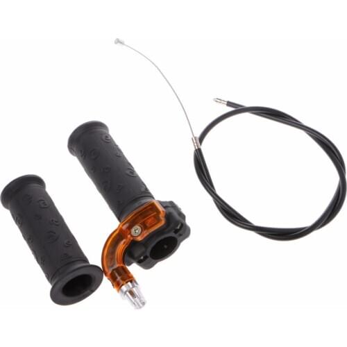 1 Set Twist Throttle Accelerator Grip + Cable For 47cc 49cc Mini Dirt Bike Motos Quad Pocket Motorbike Parts High Quality C45
