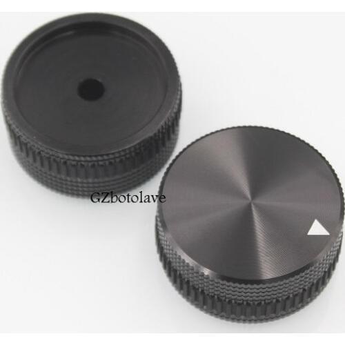 1 pcs Black Aluminum potentiometer knob cap 40MM * 18MM knob for potentiometer Free ship