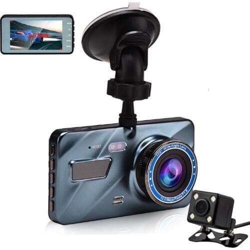 3.6" Car DVR Camera Rear View Dual lens Video 1080P Full Cycle Recording Night Vision Dash cam