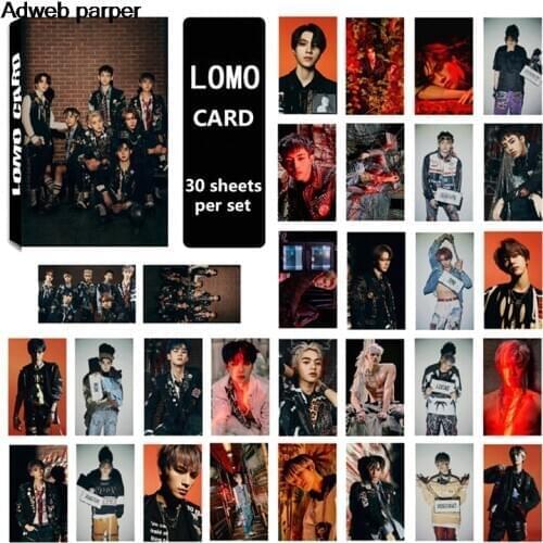 30 Pcs/set KPOP NCT WAYV Mini Album Take Off With The Same Paragraph LOMO Card Photocard
