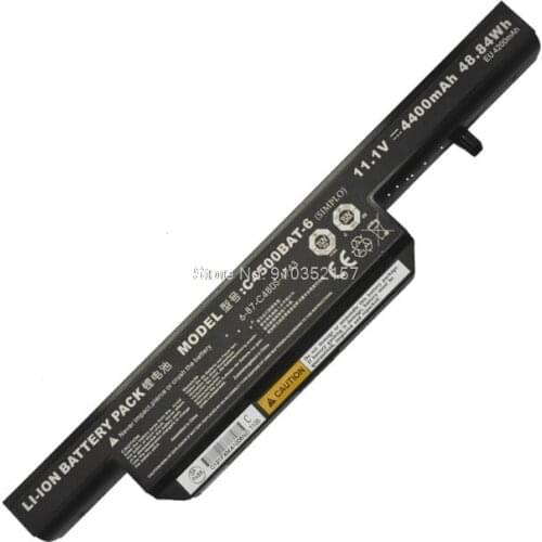Battery For CLEVO C4500 C4500BAT-6 6-87-C450S-4R4 6-87-E412-4D7 6-87-E412S-4D7A 6-87-C480S-4G41 4P4 4P41 4P42 4P43 11.1V 48.84WH