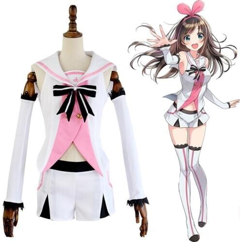 Anime Youtuber Kizuna AI Cosplay Costume AI Channel New Outfit Costume For Women Cosplay A.I. Popular Virtual Youtuber