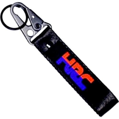 Motorcycle Embroidery Strap Key Ring Keyring Key Chain Keychain Motocross Accessory for Honda HRC CBR 250 600 1000 RR VFR