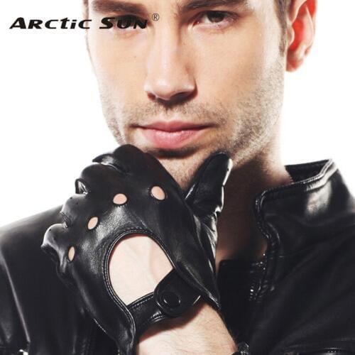 2020 Rushed Breathable Men Driving Gloves Fashion Wrist Solid Genuine Leather Winter Sheepskin Glove Limited Free Shipping M018W