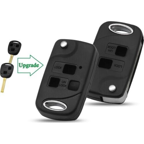 Bilchave 2/3 Buttons Modified Folding Remote Car Key Shell For Lexus RX300/350/400h SC430 GX470 LS400 GS300 ES330 LX470 Key Case