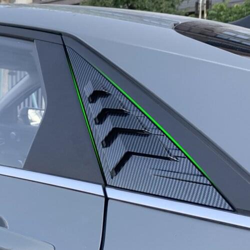 For Hyundai Elantra Avante i30 Sedan 2021 Rear Side Quarter Window Vent Scoop Louver Panel Cover Trim Car Styling