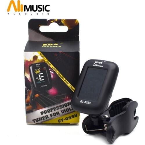 ENO Full Colour Digital Tuner Violin Double Bass Viola Cello Tuner ET-05V Black