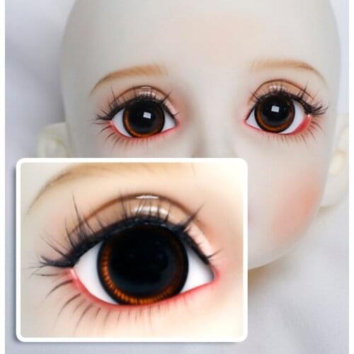 BJD doll eyes are suitable for 14mm 16mm simulation juvenile brown glass eyes doll accessories