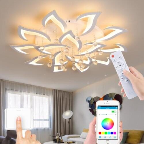 New product crystal light modern home lighting living room bedroom chandelier LED ceiling light