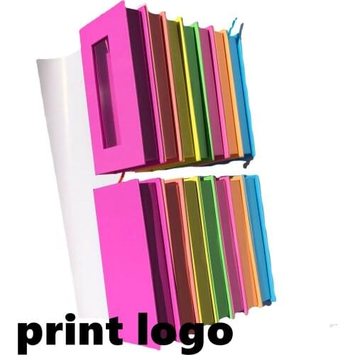 Lash Box Eyelash Packaging Wholesale 5-100 pcs Empty Lashes Box with Tray Rectangle Lash Cases Lash Boxes Packaging print logo