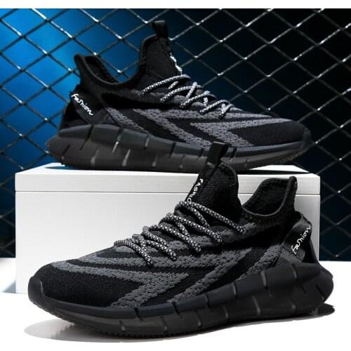 Sneaker leisure leather luxury white fashion casuales sports 2020 work men knitting sapato of summer spring man Light mesh sale