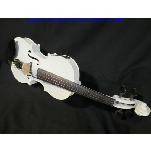 Nice white colors 4 strings 16" electric acoustic viola , Wonderful Sound