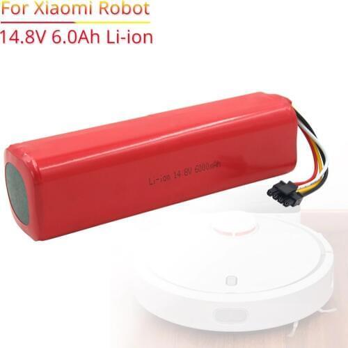 6000mAh li-ion 14.8V Rechargeable battery for xiaomi mi robot vacuum cleaner roborock S50 S51
