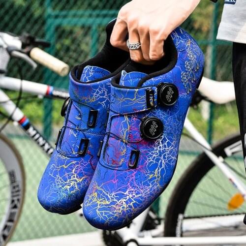 Mens Road Cycling Shoes Colorful Professional Cycling Sneakers For Men Teenagers Self-locking Men Bicycle Shoes zapatillas mtb