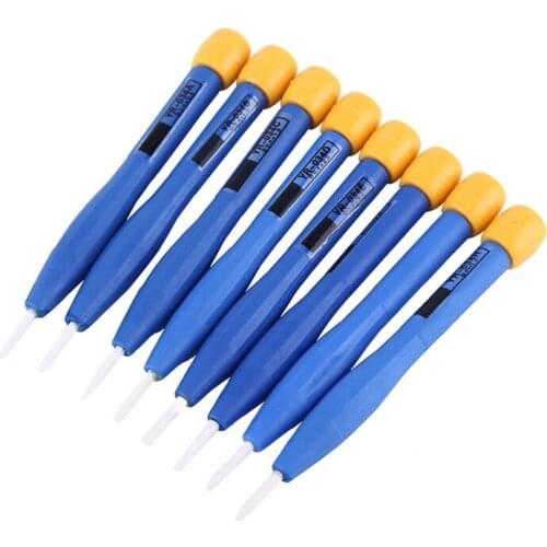 New 8PCS Ceramic Screwdriver Set Adjust Frequency Screwdriver Kit Anti-Static Bits Hand Tools For Circuit Adjustment