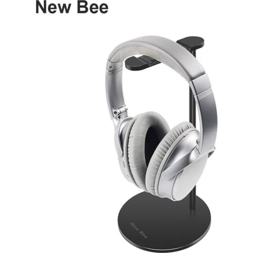 Desktop Hanging Earphone Holder, Earphone Holder Bracket, Aluminum Earphone Holder Base, Office, With Non-Slip Flexible Headrest