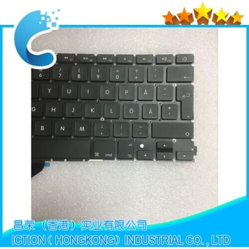 New A1425 Keyboard For Macbook Pro Retina 13" A1425 Keyboard Sweden Swedish Standard 2012 2013 Year