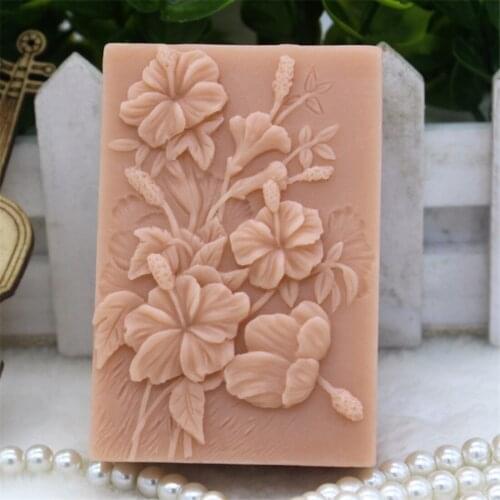 New Product!!!1pcs Small Flowers (ZX293) Silicone Handmade Soap Mold Crafts DIY Silicone Mould